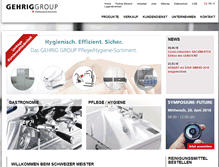 Tablet Screenshot of gehriggroup.ch